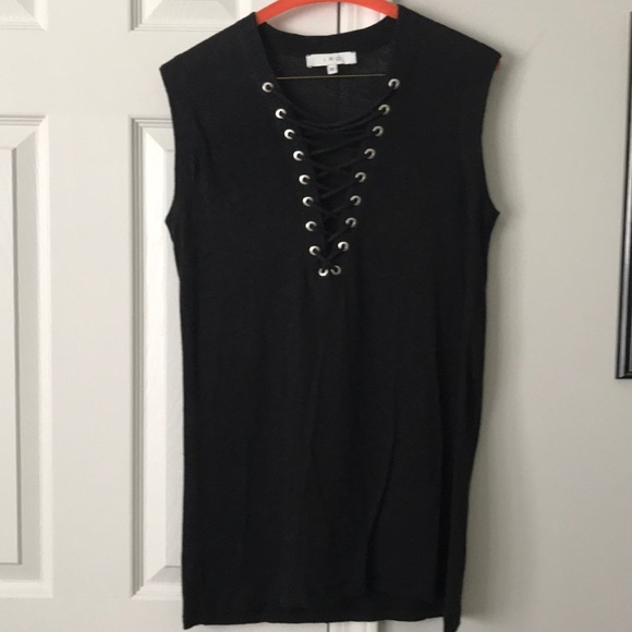 IRO lace up top - Picture 1 of 4